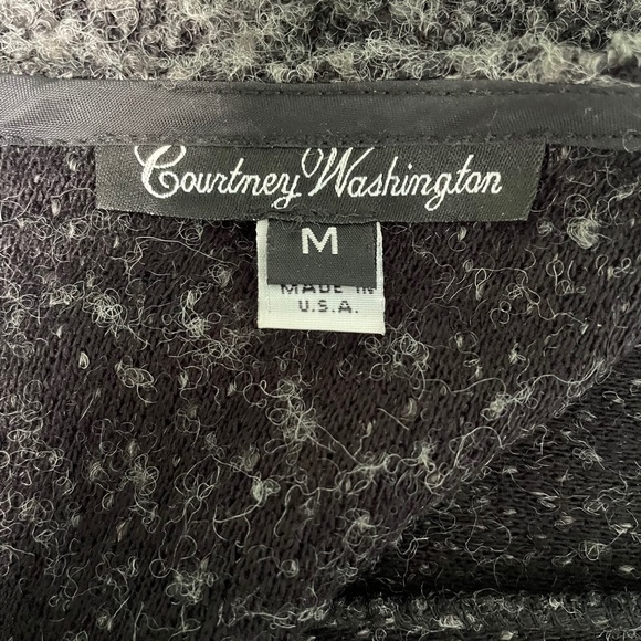 Courtney Washington Grey Woolly Asymmetrical Maxi Skirt Size M - Picture 3 of 5